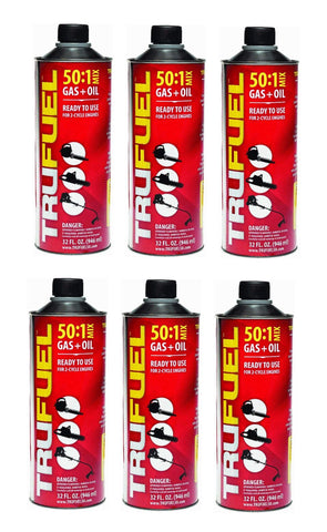 Arnold TruFuel 50:1 six-pack 32oz bottle for easy starting and reliable operation.