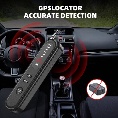 Aroeally detector with flashlight aids nighttime privacy sweeps.