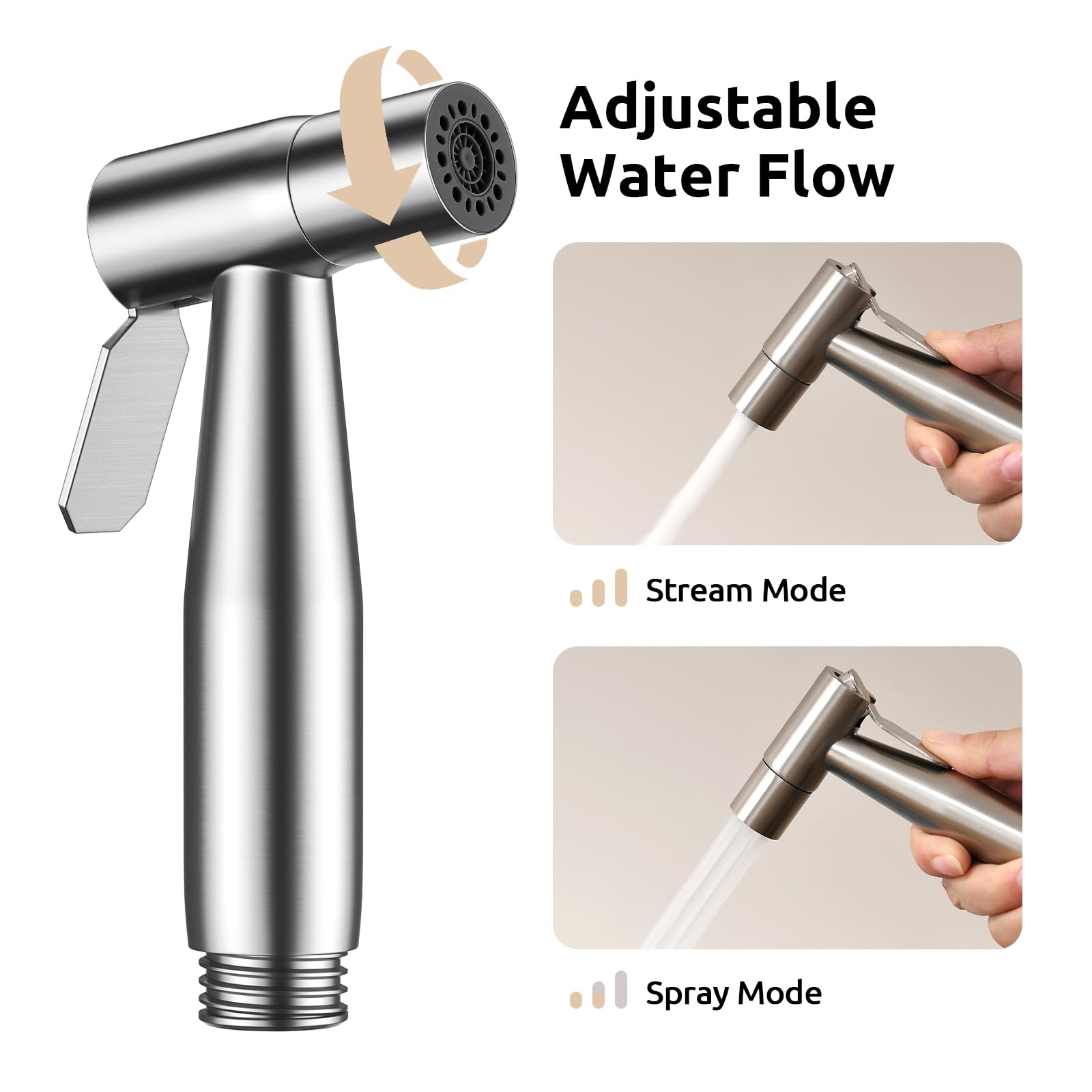 Arofa 304 stainless steel sprayer with brass valve rust resistant