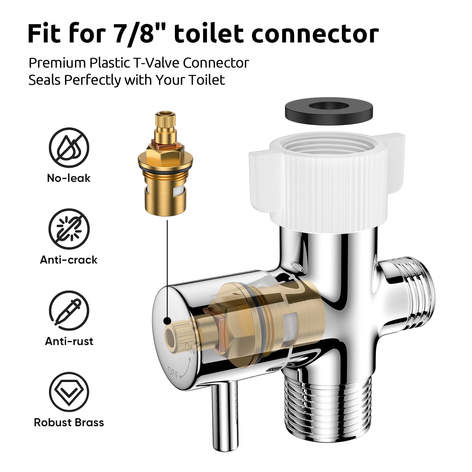 Arofa adjustable flow nozzle demonstrating stream and spray modes
