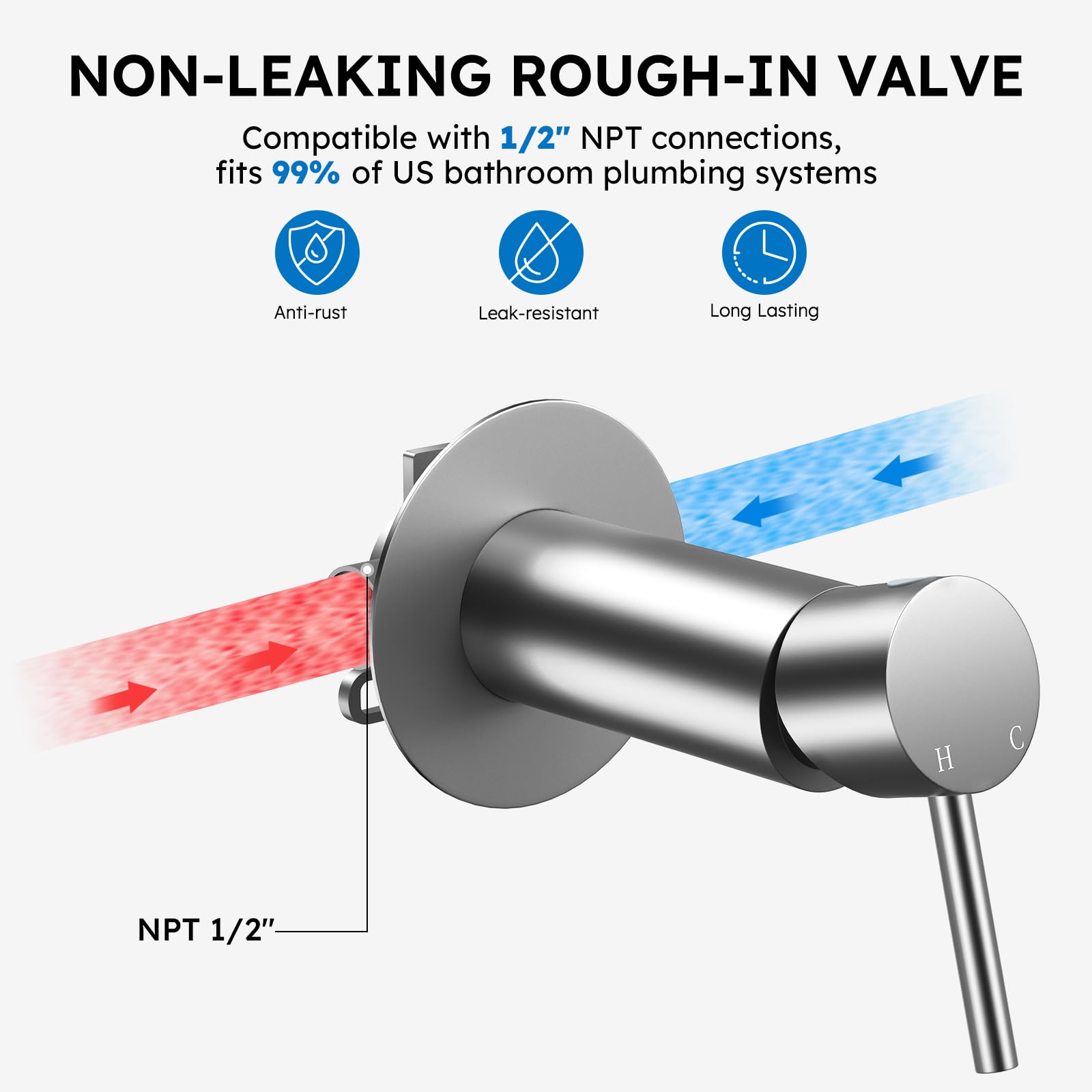 Arofa adjustable water-pressure bidet sprayer for personalized comfort and thorough cleaning.