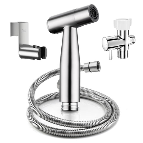 Arofa bidet sprayer assembly shows easy installation and setup.