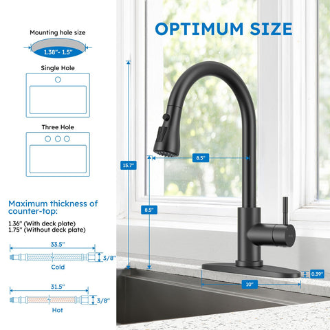 Arofa easy-install faucet for DIY setup and quick installation