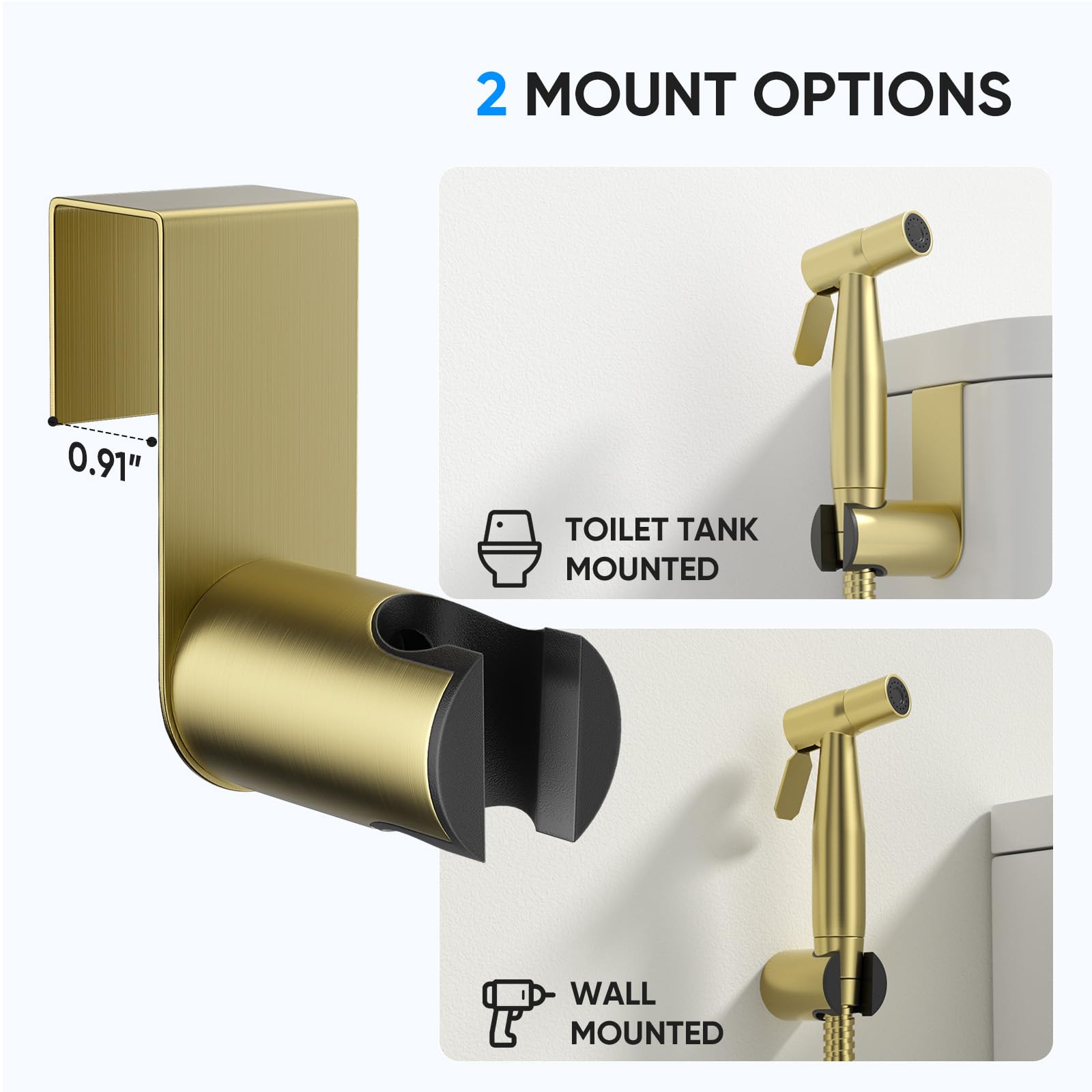 Arofa Gold handheld bidet sprayer ideal for cloth diaper spraying.