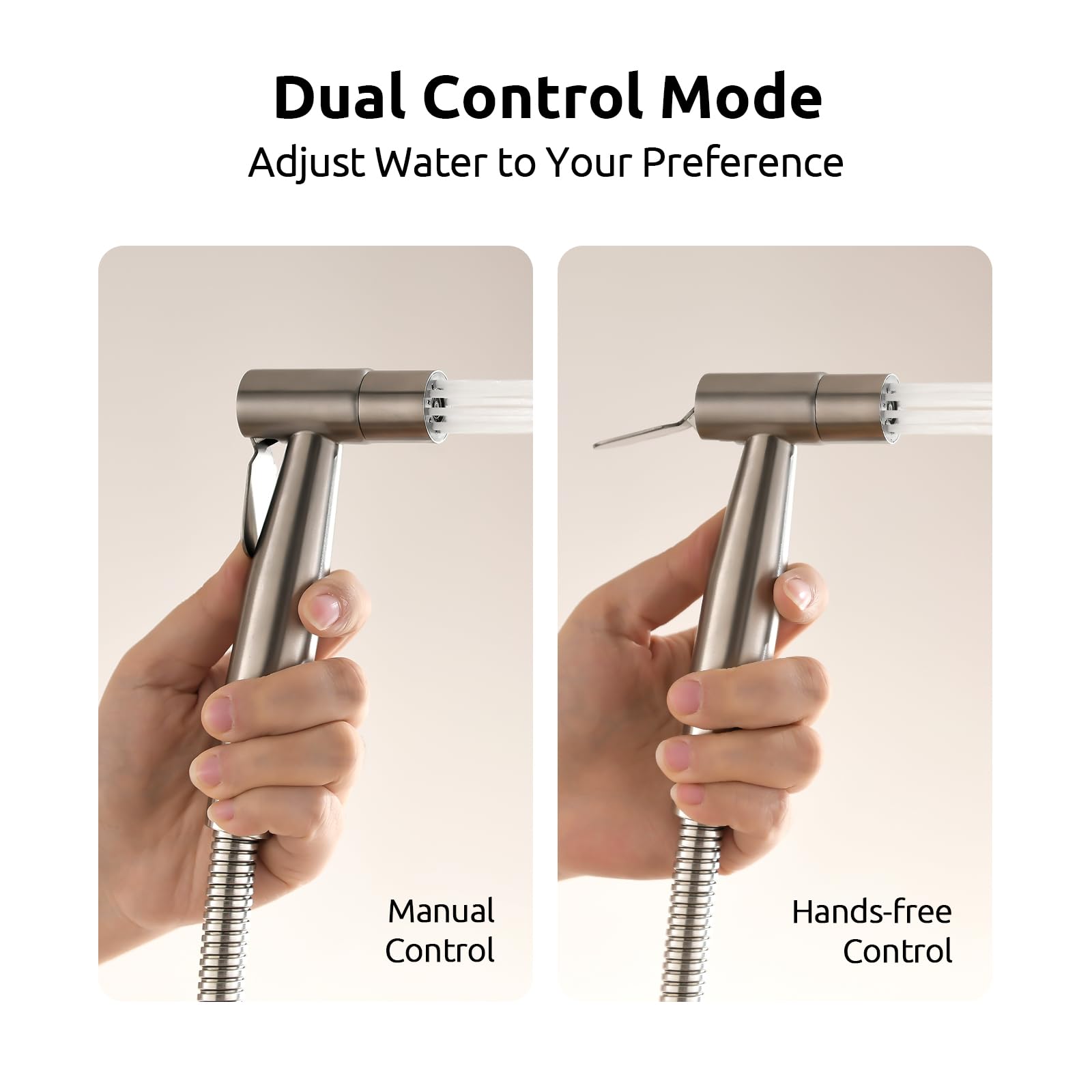 Arofa hands-free pull handle operation ideal for quick cleansing