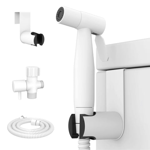 Arofa bidet sprayer head with adjustable spray for easy cleaning.