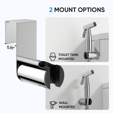 Arofa chrome bidet sprayer supports diaper, pet, and household cleaning tasks