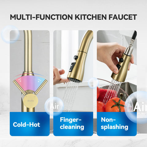 Arofa rv/outdoor kitchen faucet suited for mobile setups