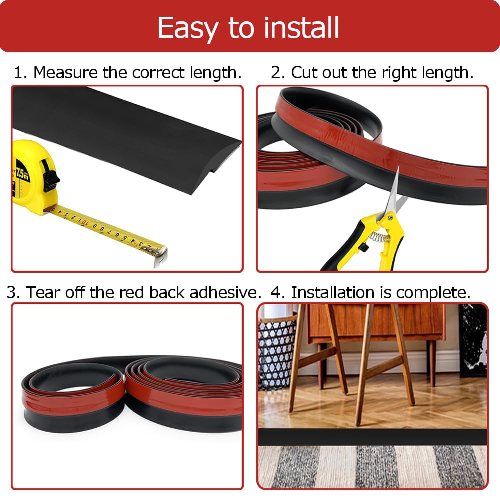 Aroilder tiles-to-carpet edging providing a safe, even transition in homes