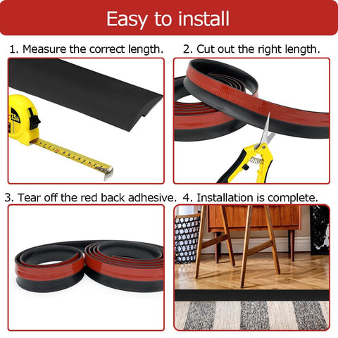 Aroilder tiles-to-carpet edging providing a safe, even transition in homes