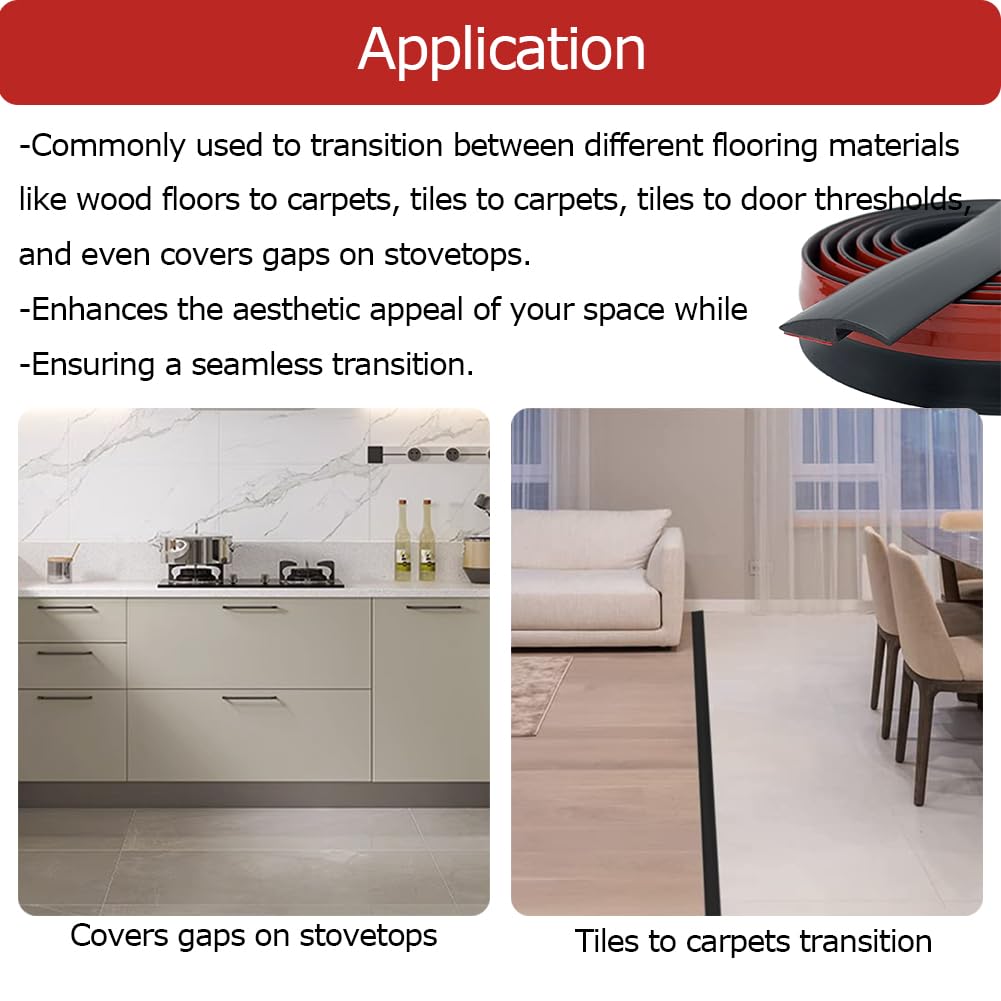 Aroilder water-resistant transition strip keeping floors protected and easy to clean