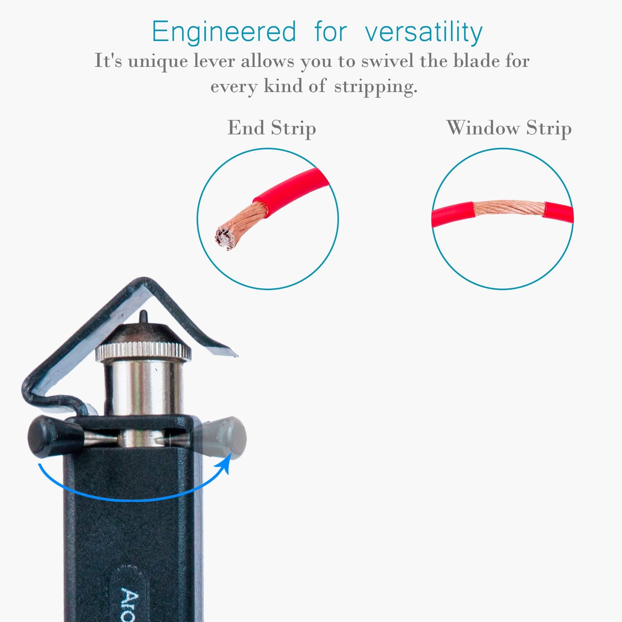 AROLAX Round Cable Stripper demonstrates circumferential and longitudinal stripping versatility