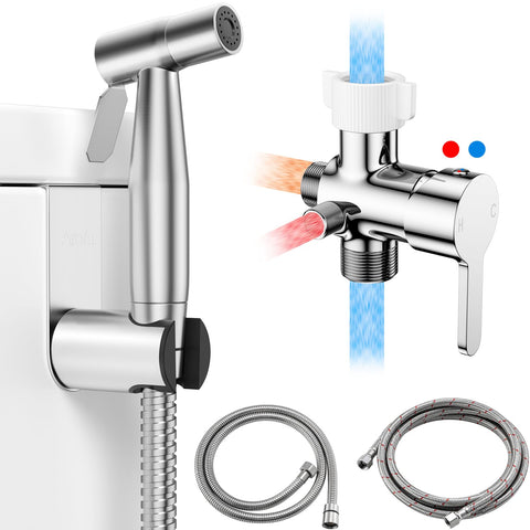 Arofa hot and cold bidet head with adjustable temperature for comfortable hygiene