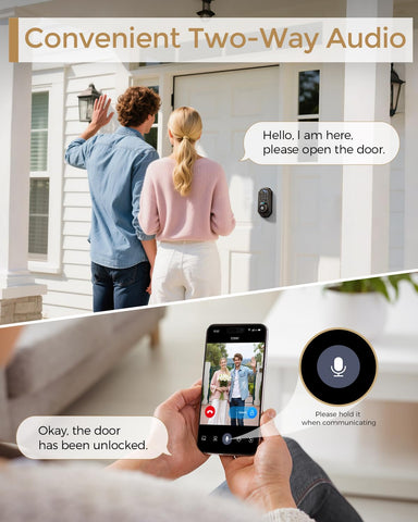 ARPHA WiFi Video Smart Lock app control shows remote management.