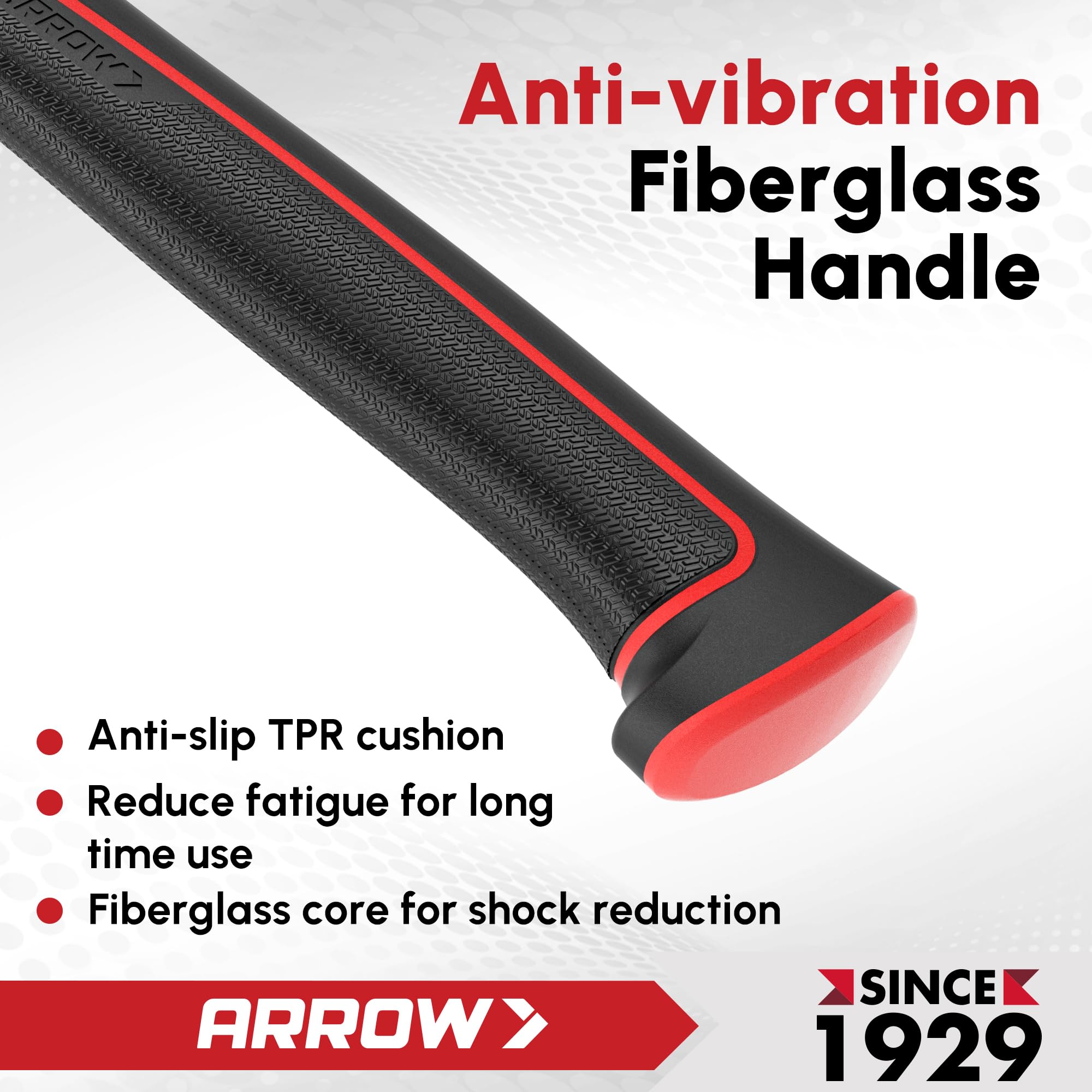 Arrow Fastener 16oz Claw Hammer forged steel head delivers precise, controlled strikes.