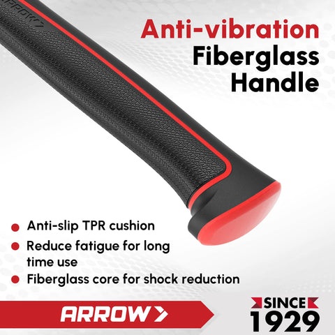 Arrow Fastener 16oz Claw Hammer forged steel head delivers precise, controlled strikes.