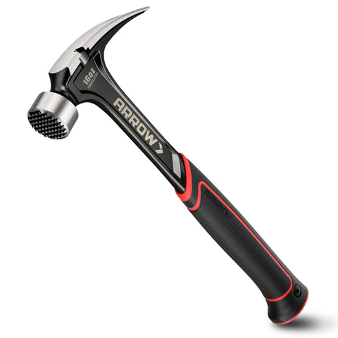 ARROW Fastener 16 oz straight claw hammer with milled face for secure nail grip.