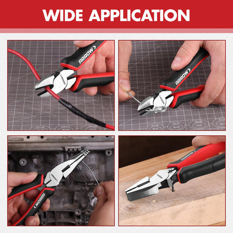 ARROW 3PC Pliers Set toolbox-ready, a practical gift for hobbyists and professionals.