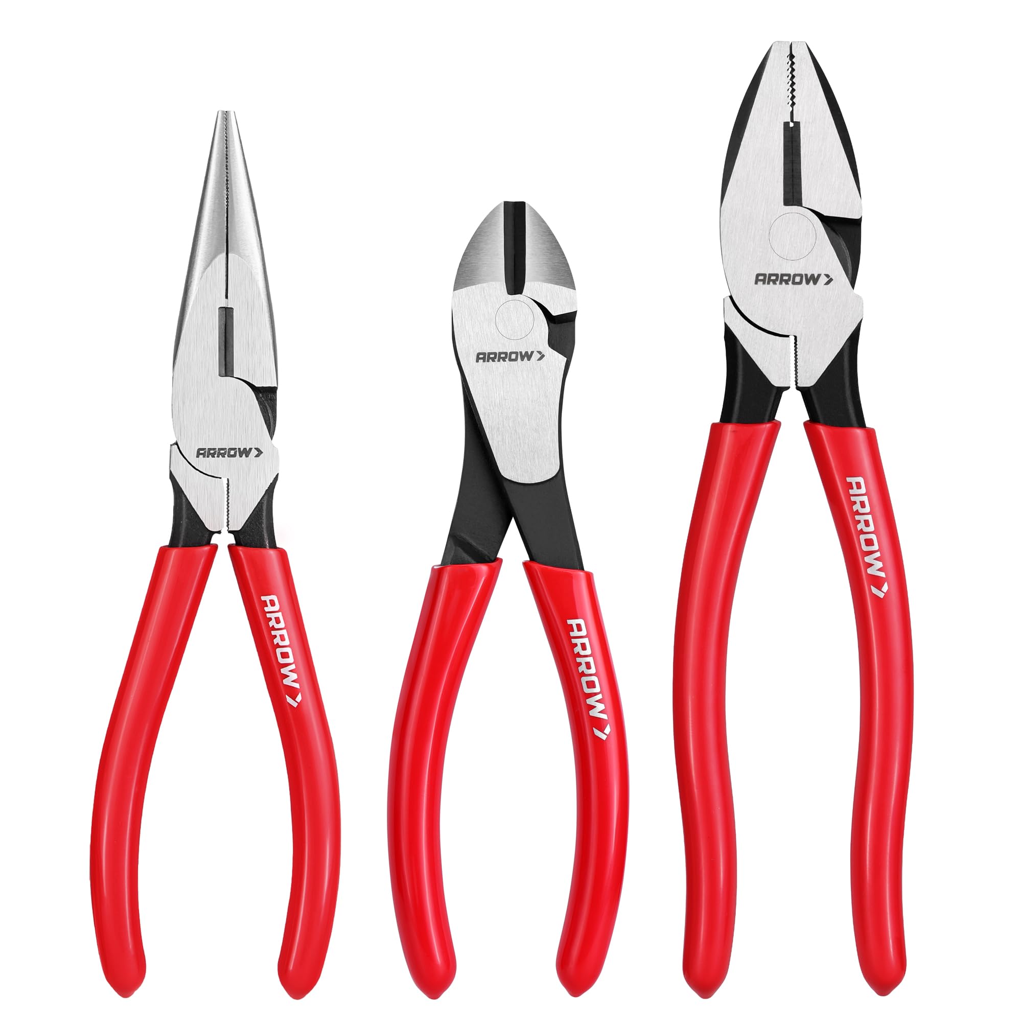 Arrow Fastener 3-piece needle-nose pliers in use for precise bending