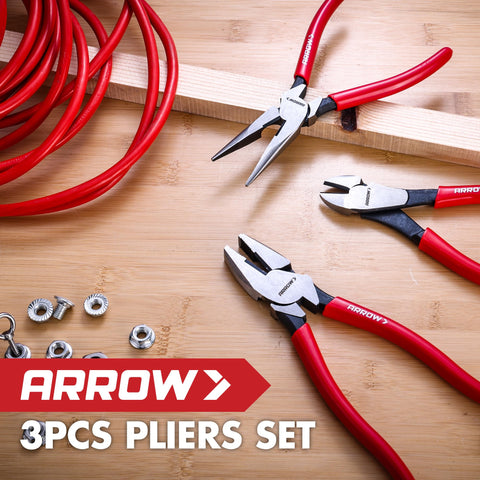 Arrow Fastener compact 3-piece pliers storage ready to go