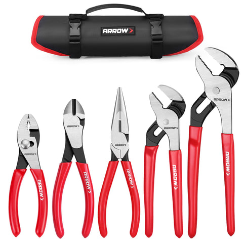 Arrow Fastener 6-inch slip joint pliers with secure grip for home repairs