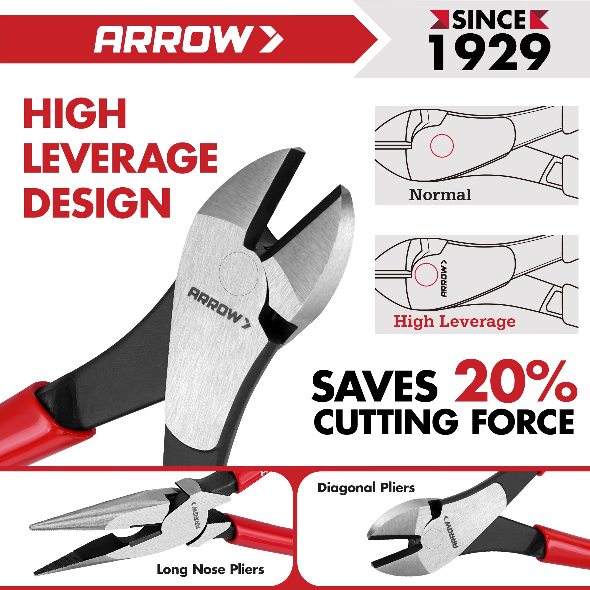 Arrow Fastener 8-inch groove joint pliers with robust grip for versatile tasks