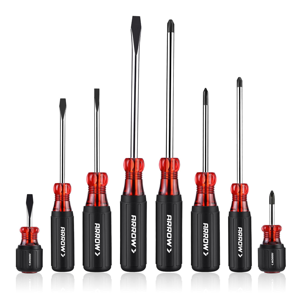 Arrow Fastener 8pc magnetic screwdriver set in case for quick tool access
