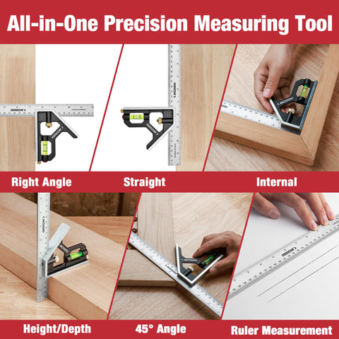 Arrow Fastener built-in bubble level for quick alignment checks