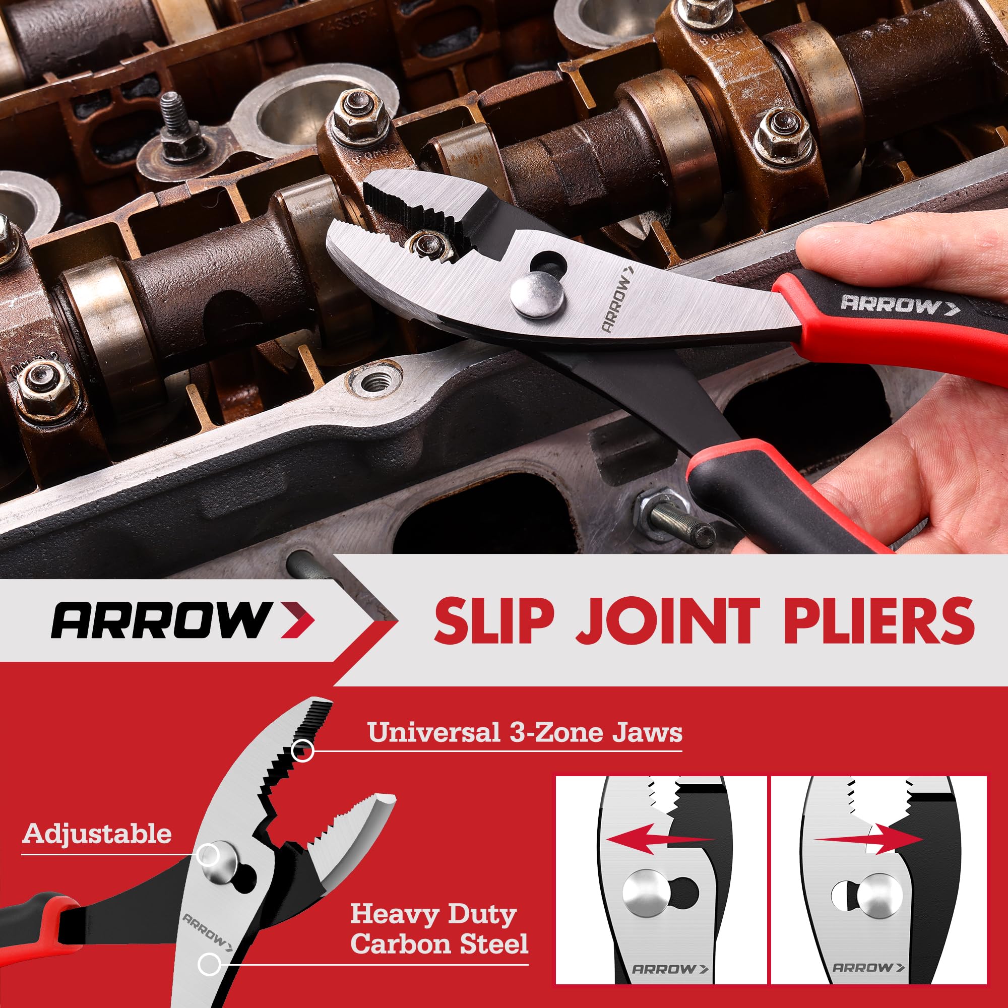 Arrow Fastener carbon steel cutting edges ensure reliable performance.