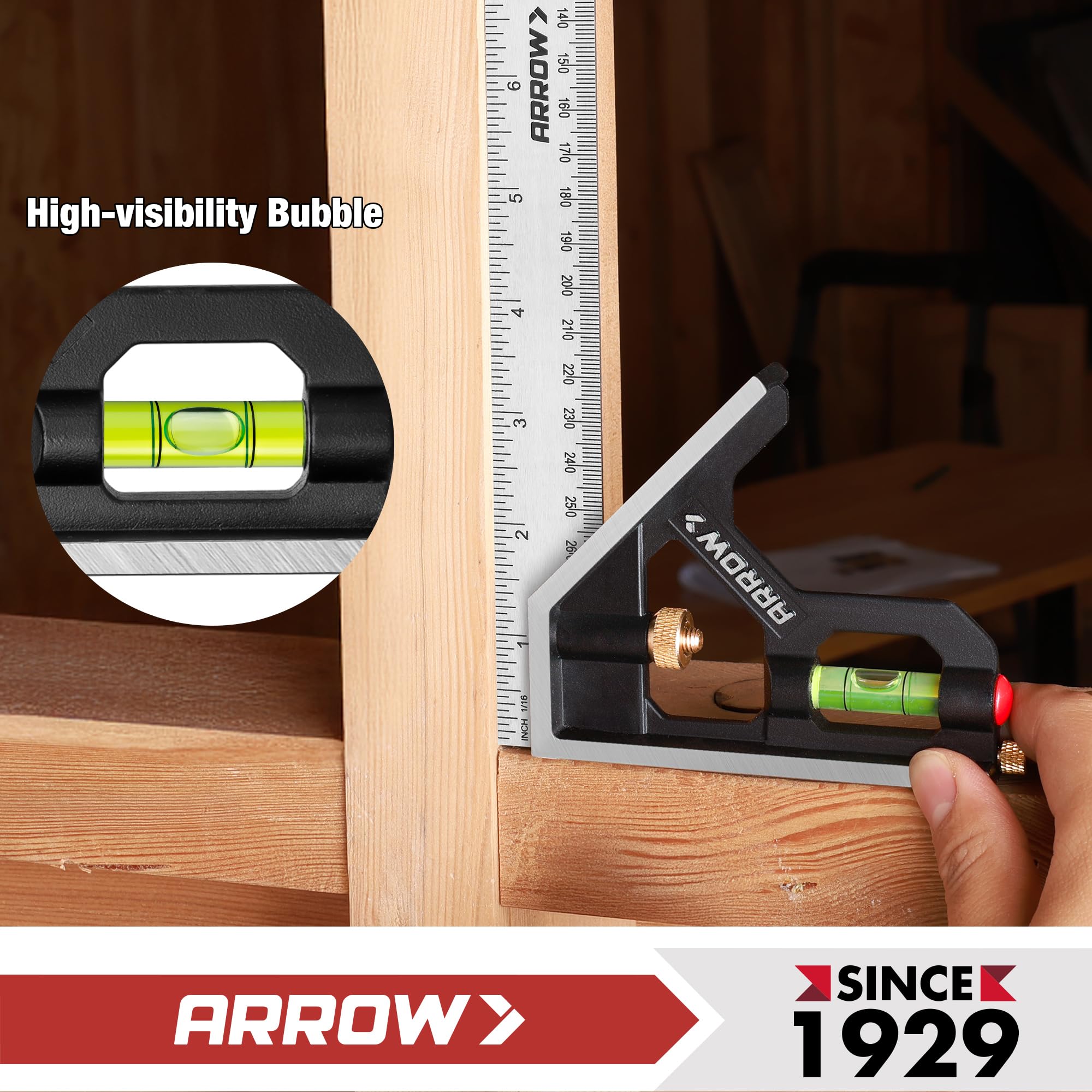 Arrow Fastener carpenter DIY workbench setup for layout tasks