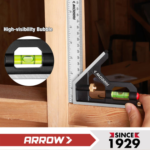 Arrow Fastener carpenter DIY workbench setup for layout tasks