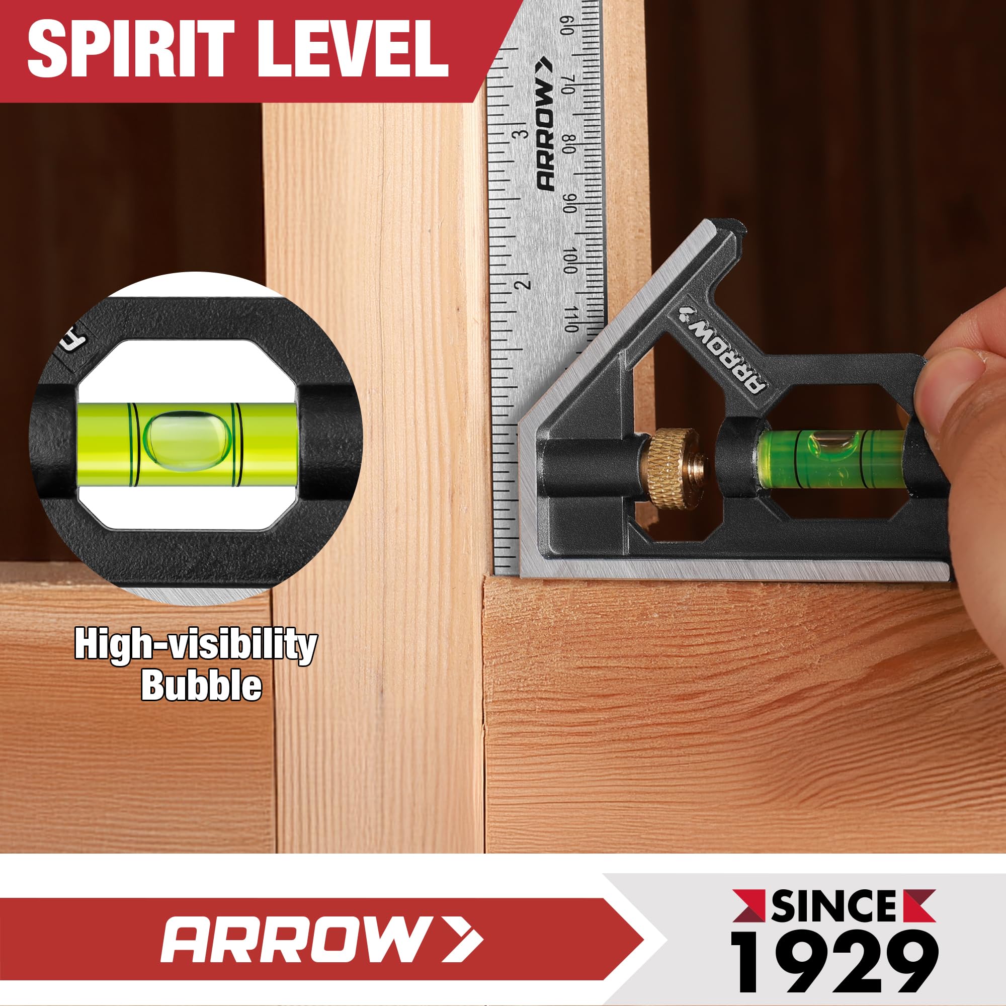 Arrow Fastener compact tool ready for everyday woodworking tasks in a workshop.