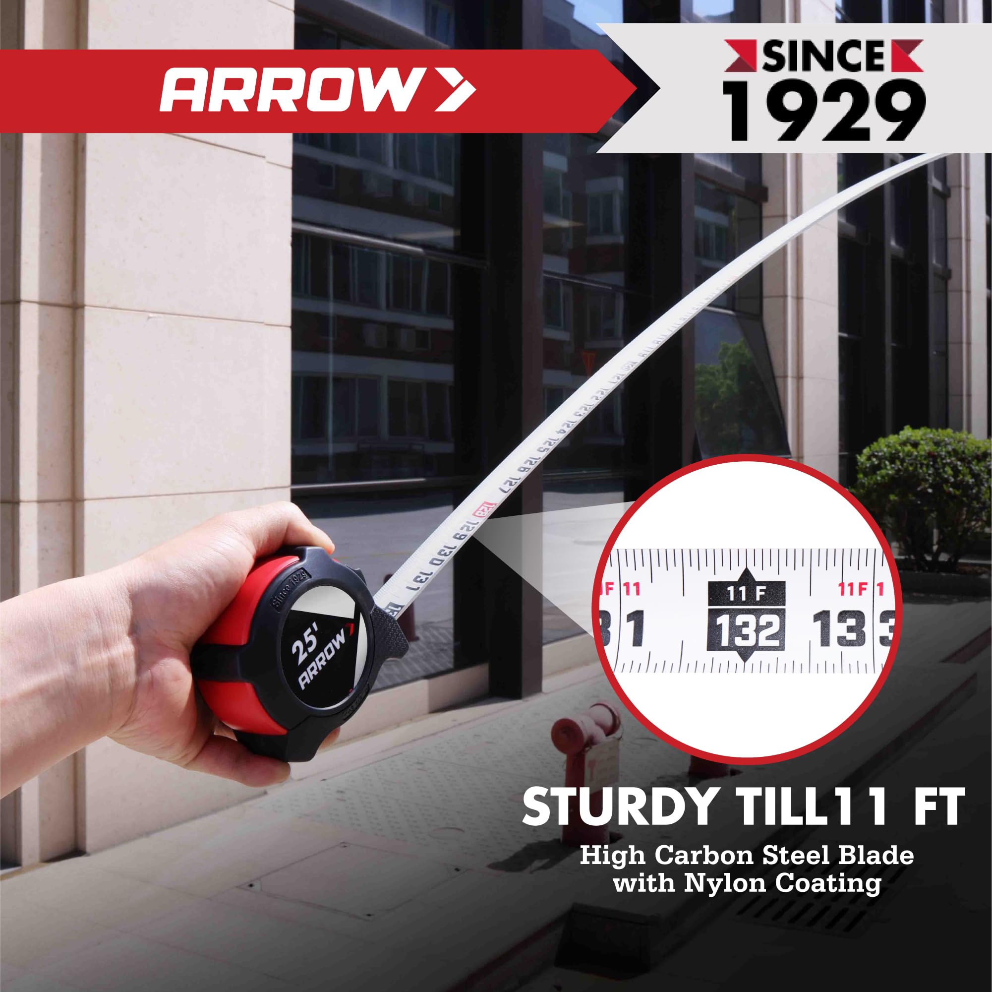 Arrow Fastener ergonomic grip designed for comfortable, long use on site