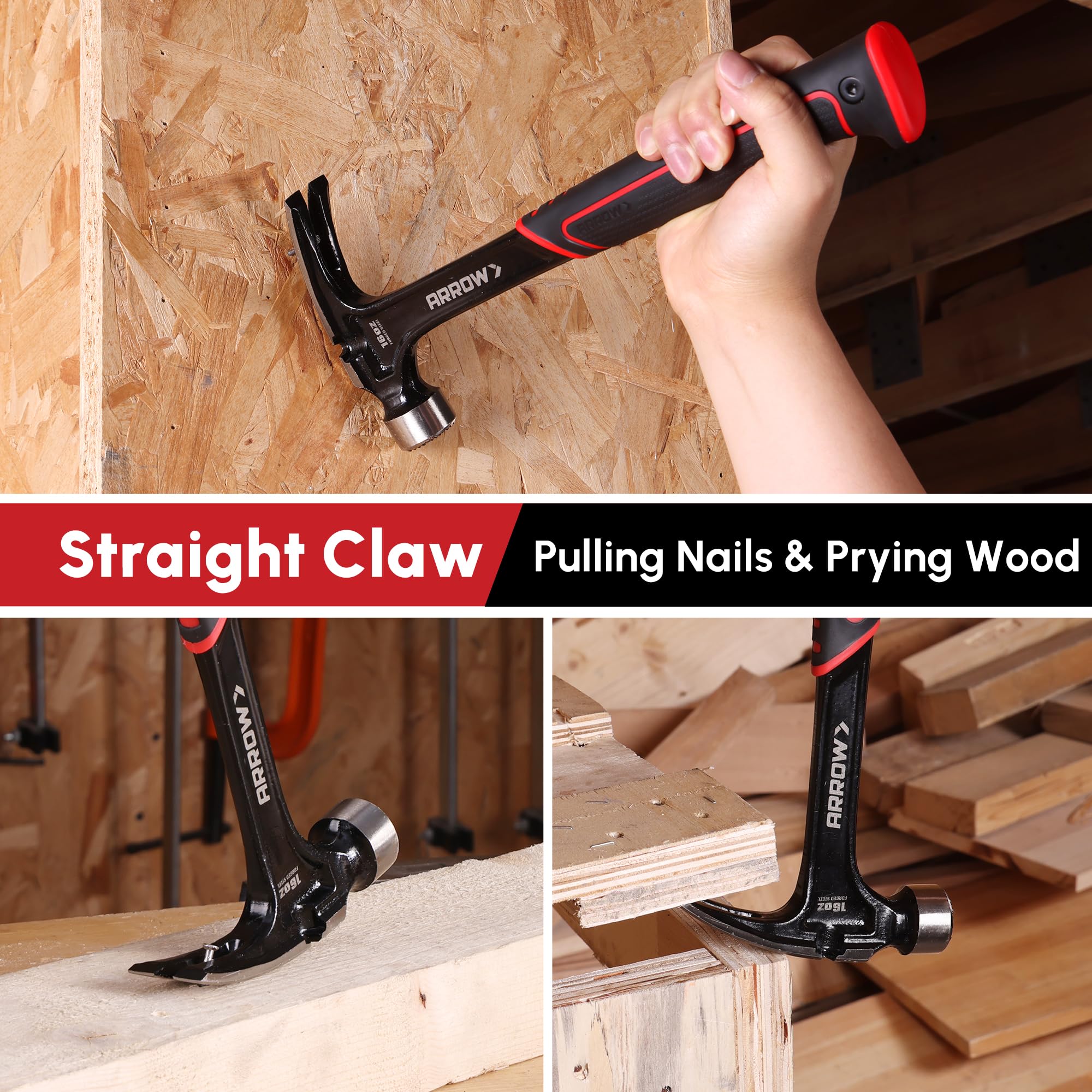 ARROW Fastener milled-face detail enhances nail engagement.