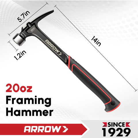 Arrow Fastener milled face hammer improves grip on nail heads