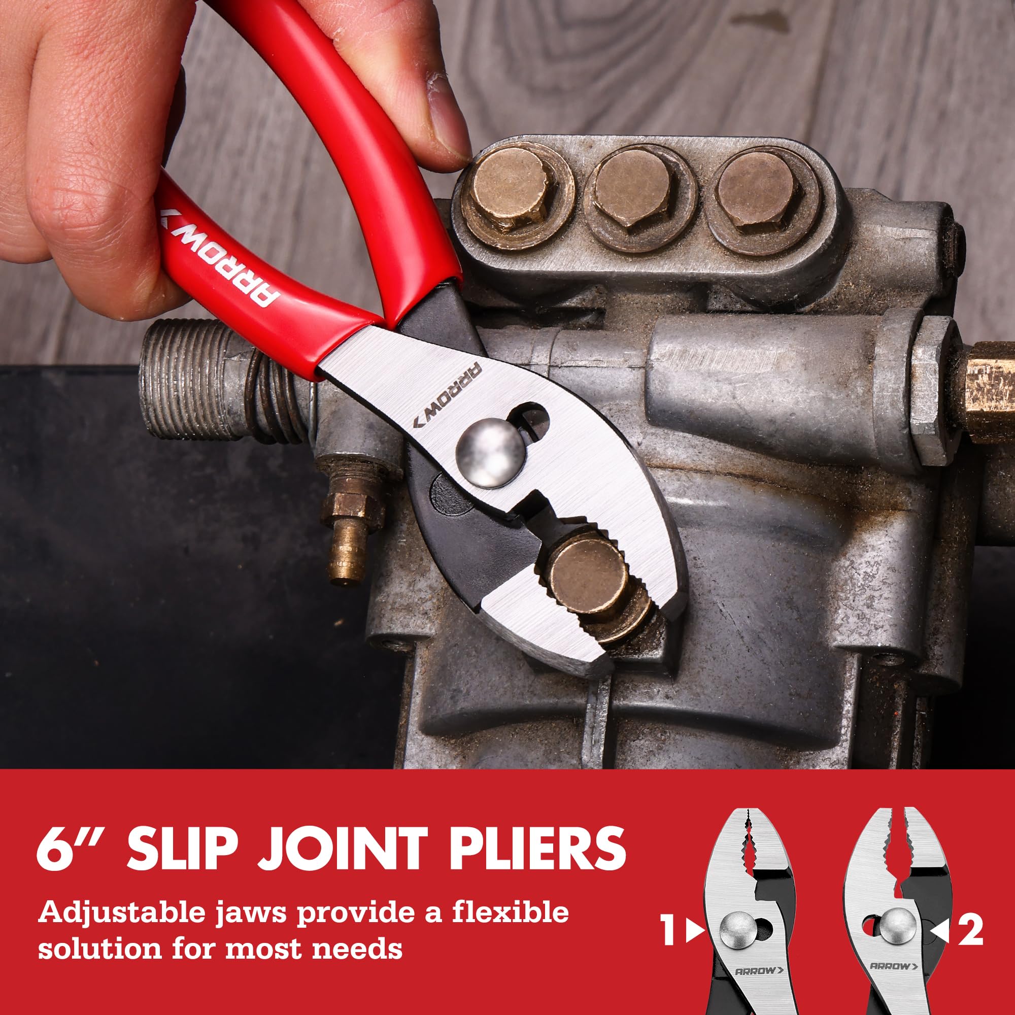Arrow Fastener non-slip grips reduce hand fatigue during use