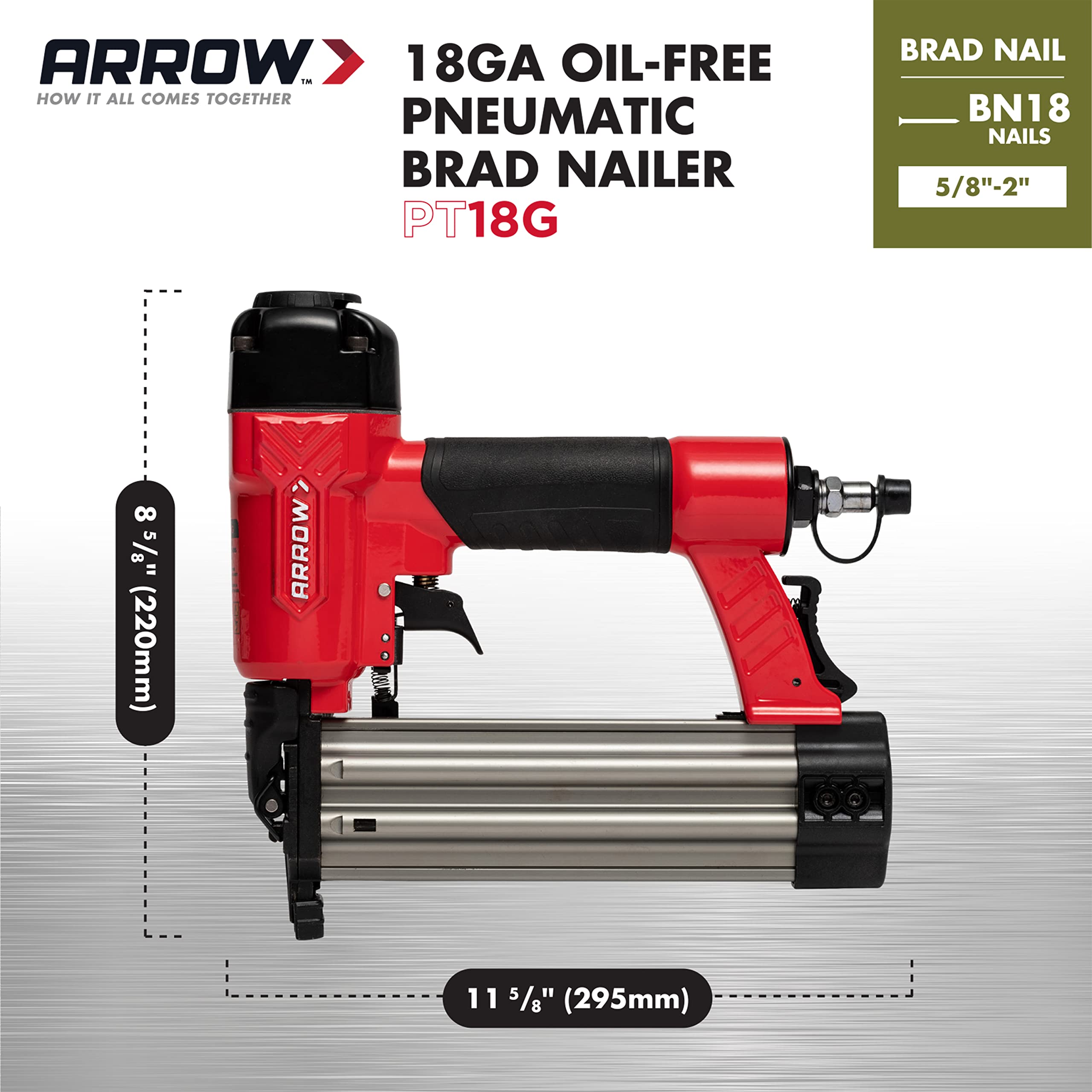 Arrow PT18G with contact safety prevents misfires on delicate molding tasks
