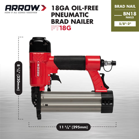 Arrow PT18G with contact safety prevents misfires on delicate molding tasks