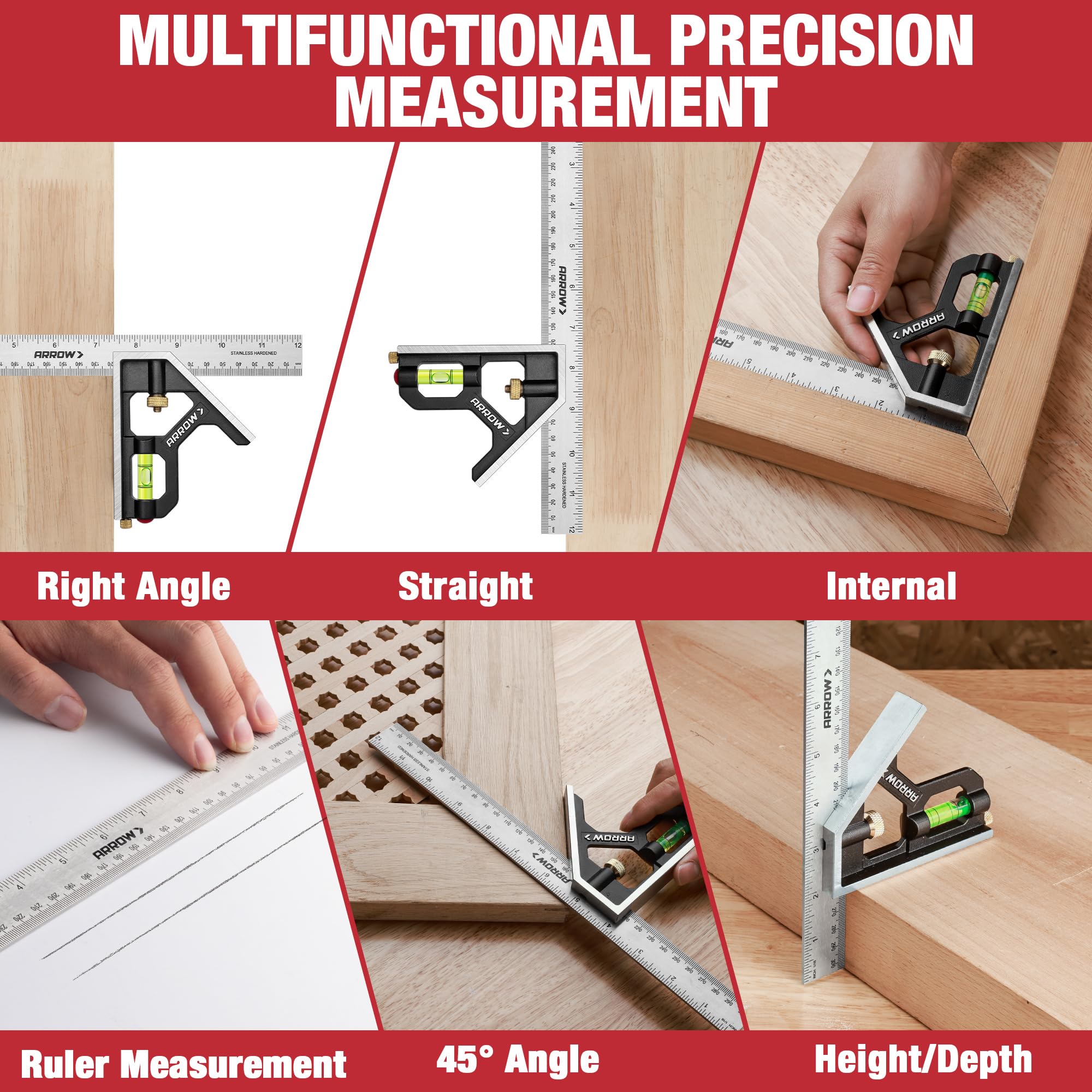 Arrow Fastener scribe notches enable even spacing of lines.