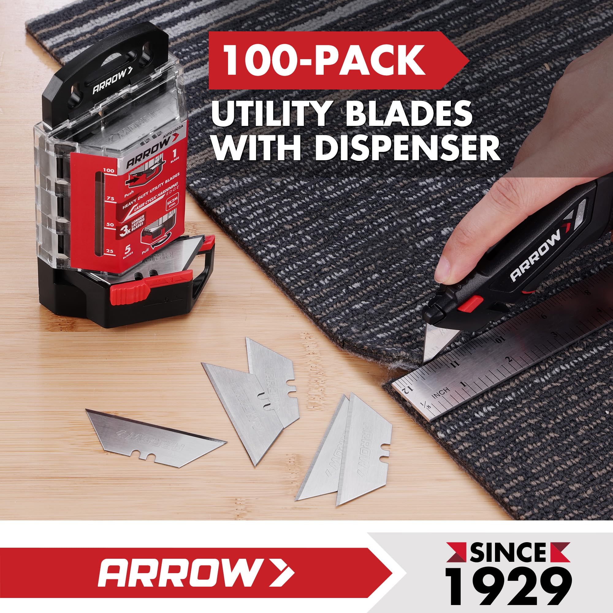 Arrow Fastener SK2 blades handle rubber and plastic cutting with ease.