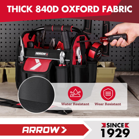 Arrow Fastener tool tote is ideal for electricians and mechanics on site