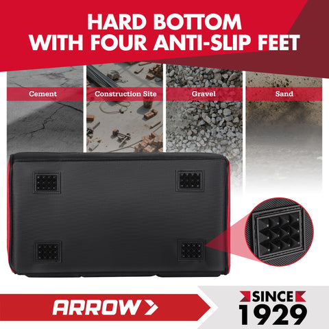 Arrow Fastener toolbag durable 1200D fabric resists wear during daily tasks