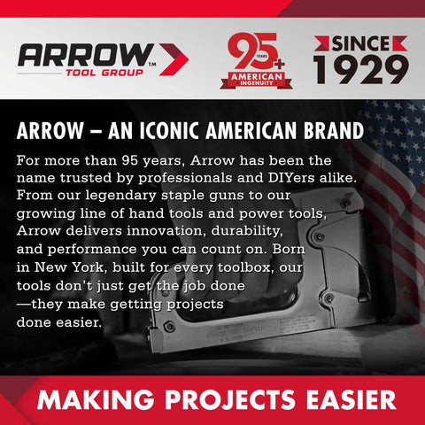 ARROW Fastener tool bag with waterproof base provides stable surface.