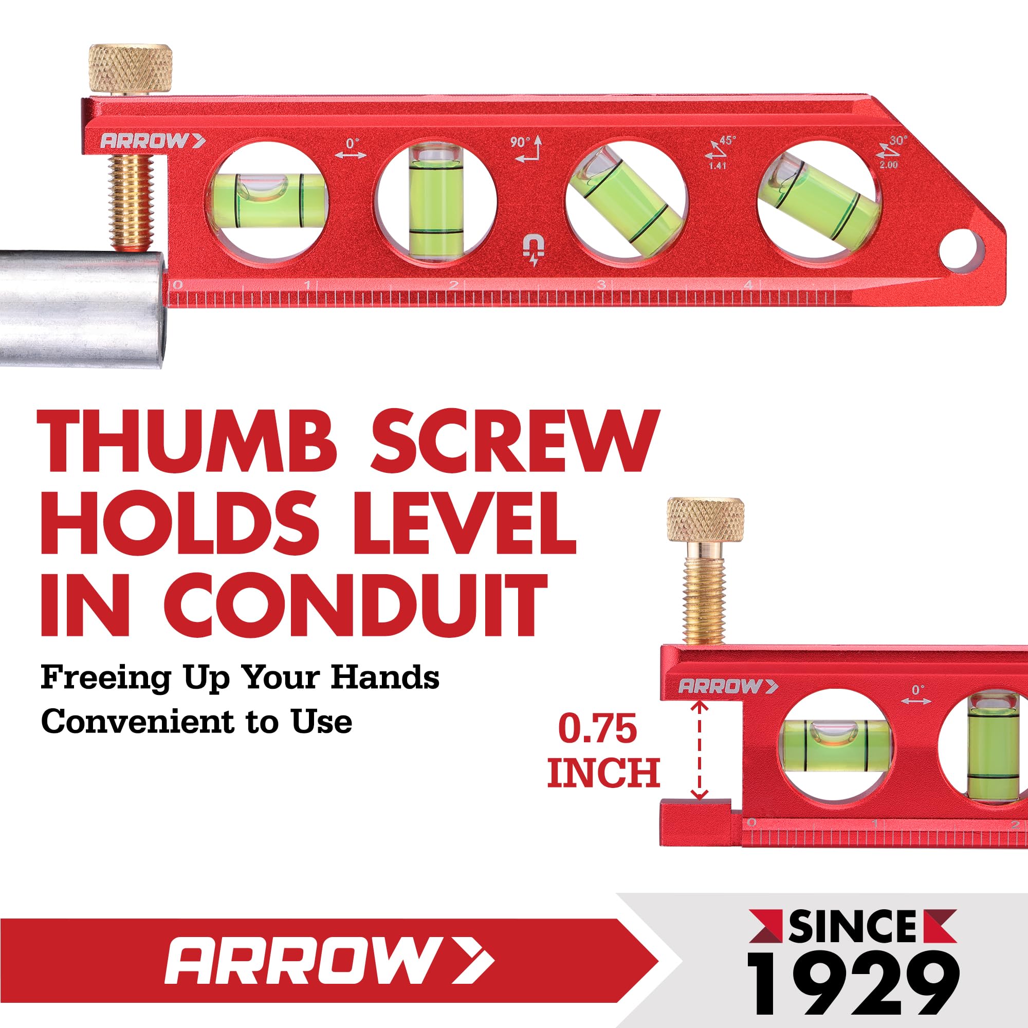 Arrow Fastener torpedo level oxide coating increasing rust resistance