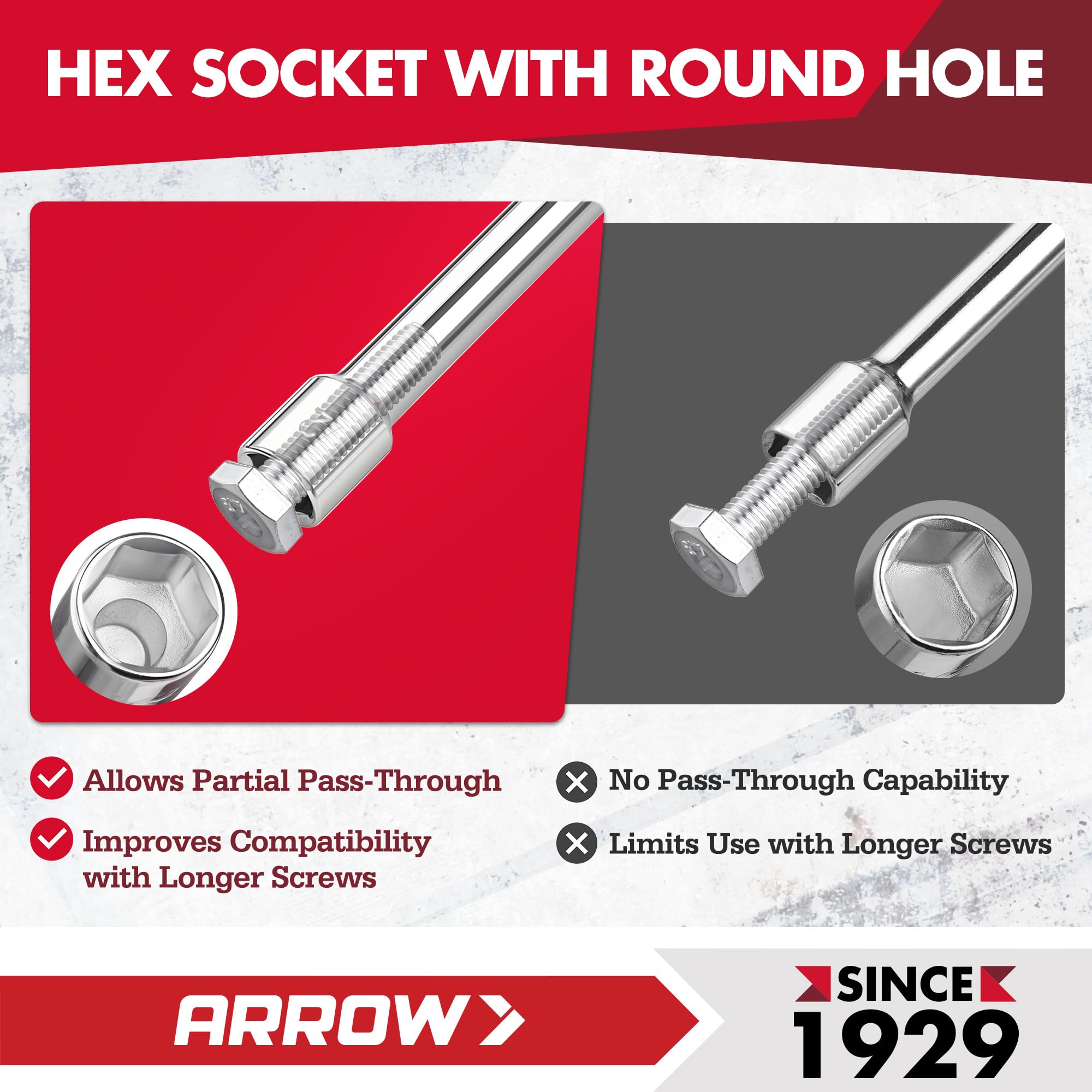 Arrow Nut Driver Set 7pc SAE sizes included for common fasteners