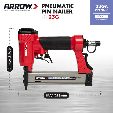 Arrow PT23G air inlet connection supports standard compressors for easy setup