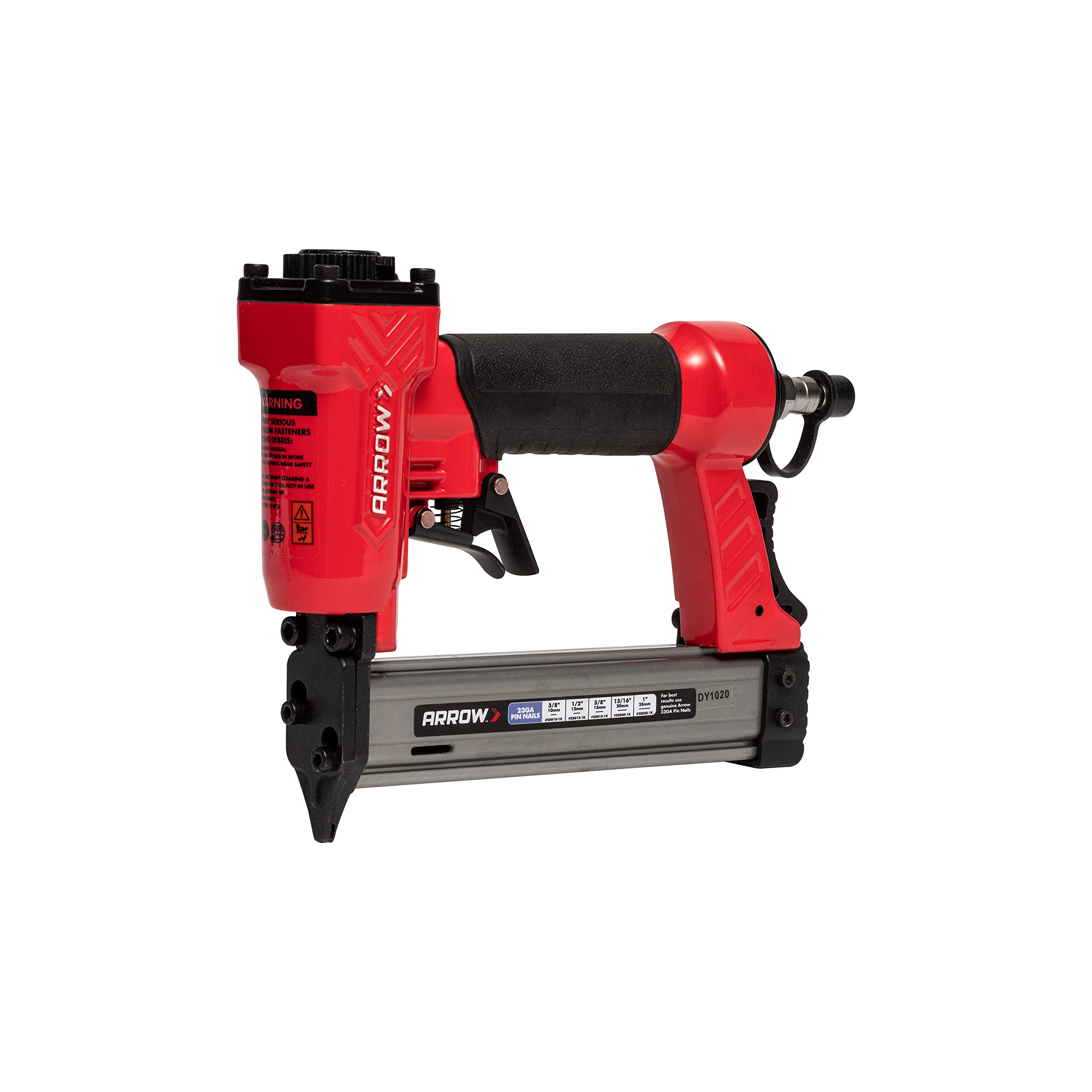 Arrow PT23G works up to 100 psi, compatible with common home compressors