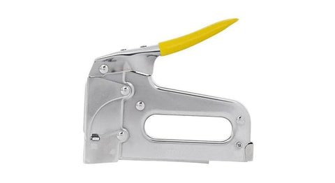 Arrow T59 setup showing compatible staples with insulation colors for safe wiring.