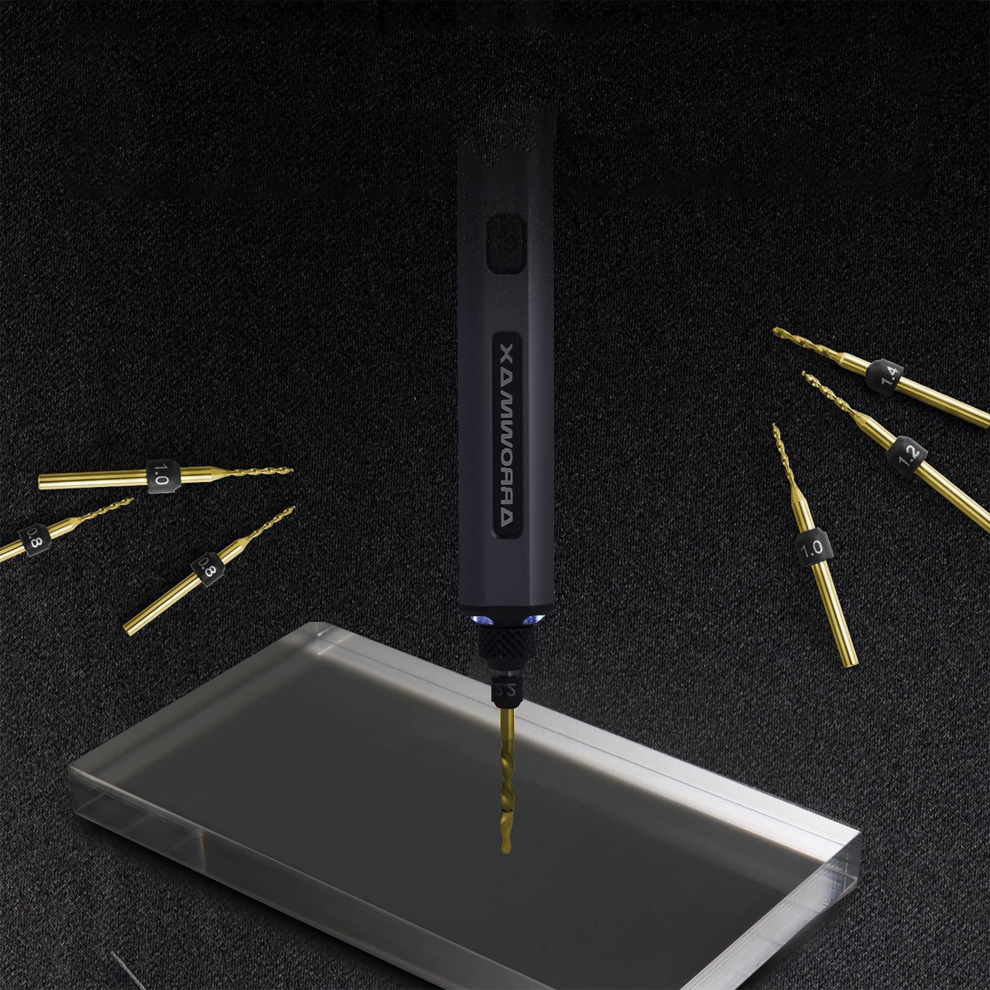 ARROWMAX 3-32 inch shank micro bits enable clean, stable drilling in small projects.