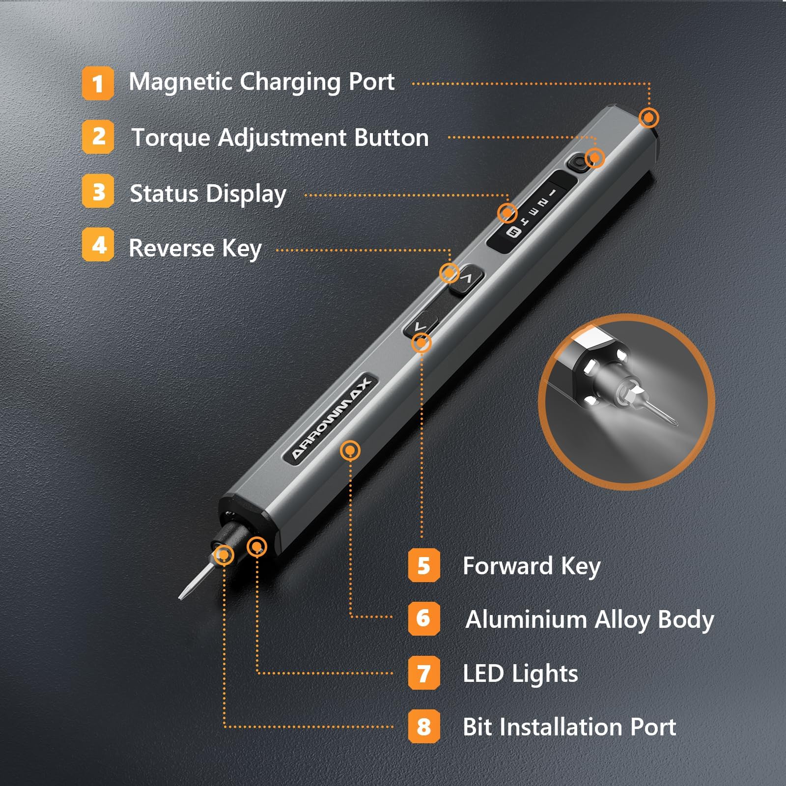 ARROWMAX AM 500mAh battery enables long, uninterrupted sessions